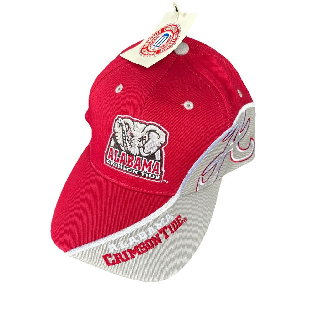 Y2K Vintage Alabama Crimson Tide Baseball Cap Mens Adjustable Cotton Hat Logo